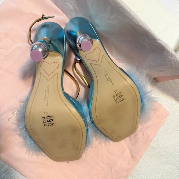 Never Worn Perla Maribou Sandal Sophia Webster - Picture 4 of 6